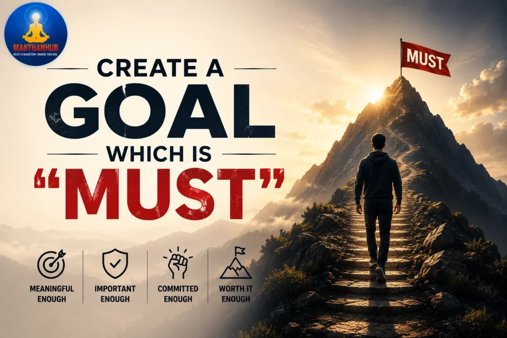 Create a Goal which is "Must"