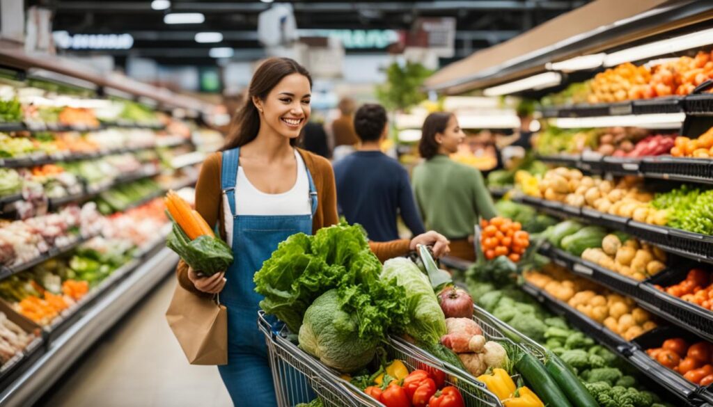 shopping for vegetarian food on a budget