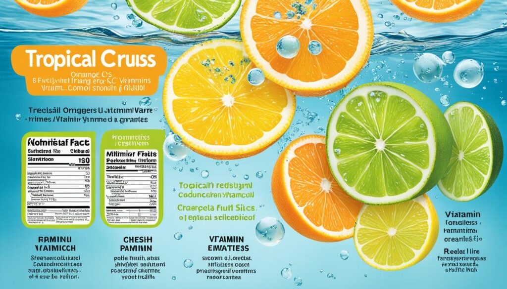 tropical citrus vitamin water nutrition facts