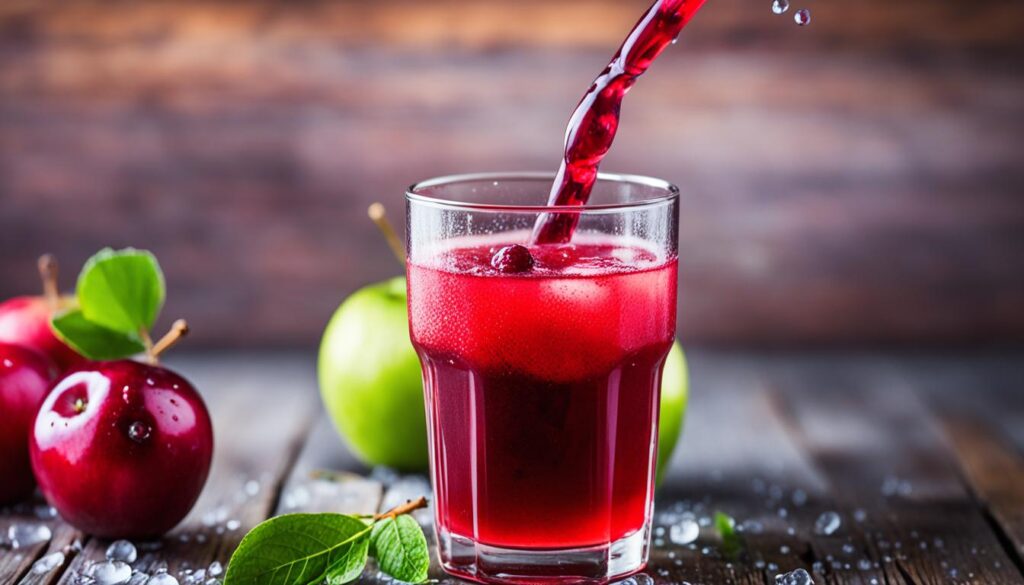 cranberry apple juice minute maid