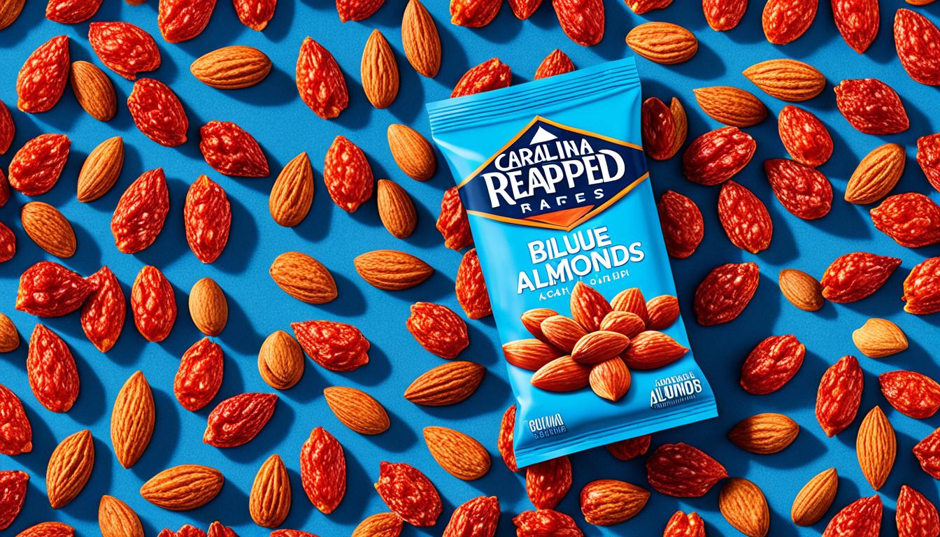 Read more about the article Blue Diamond Carolina Reaper Almonds: Spicy Snack!