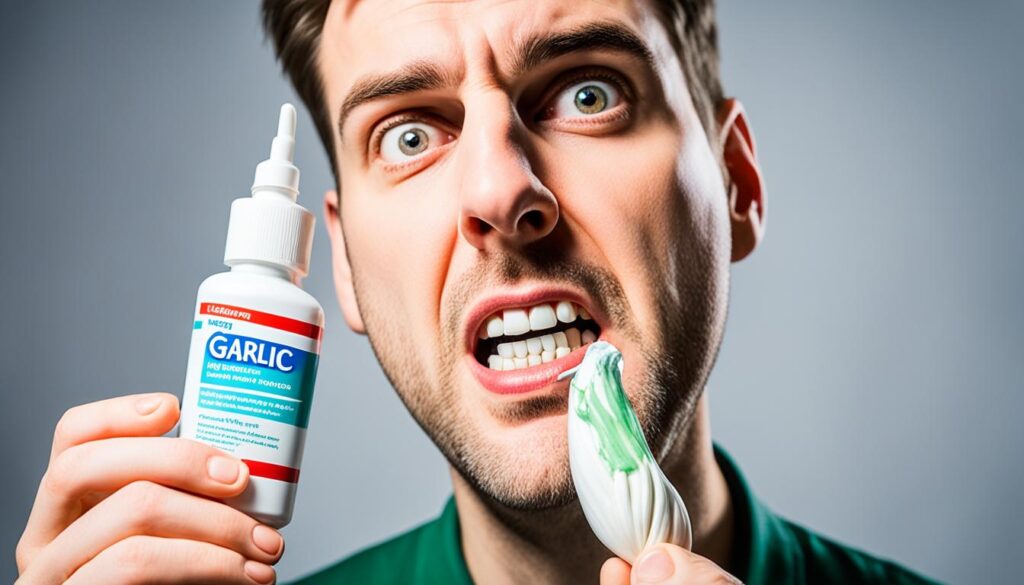 side effects of using garlic for tooth pain