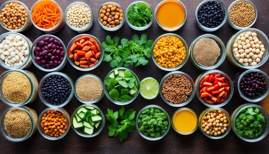 high protein vegan meal prep