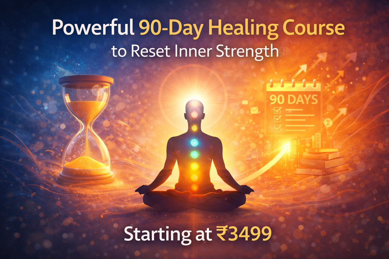 You are currently viewing Powerful 90-Day Healing Course to Reset Inner Strength Starting at ₹3499