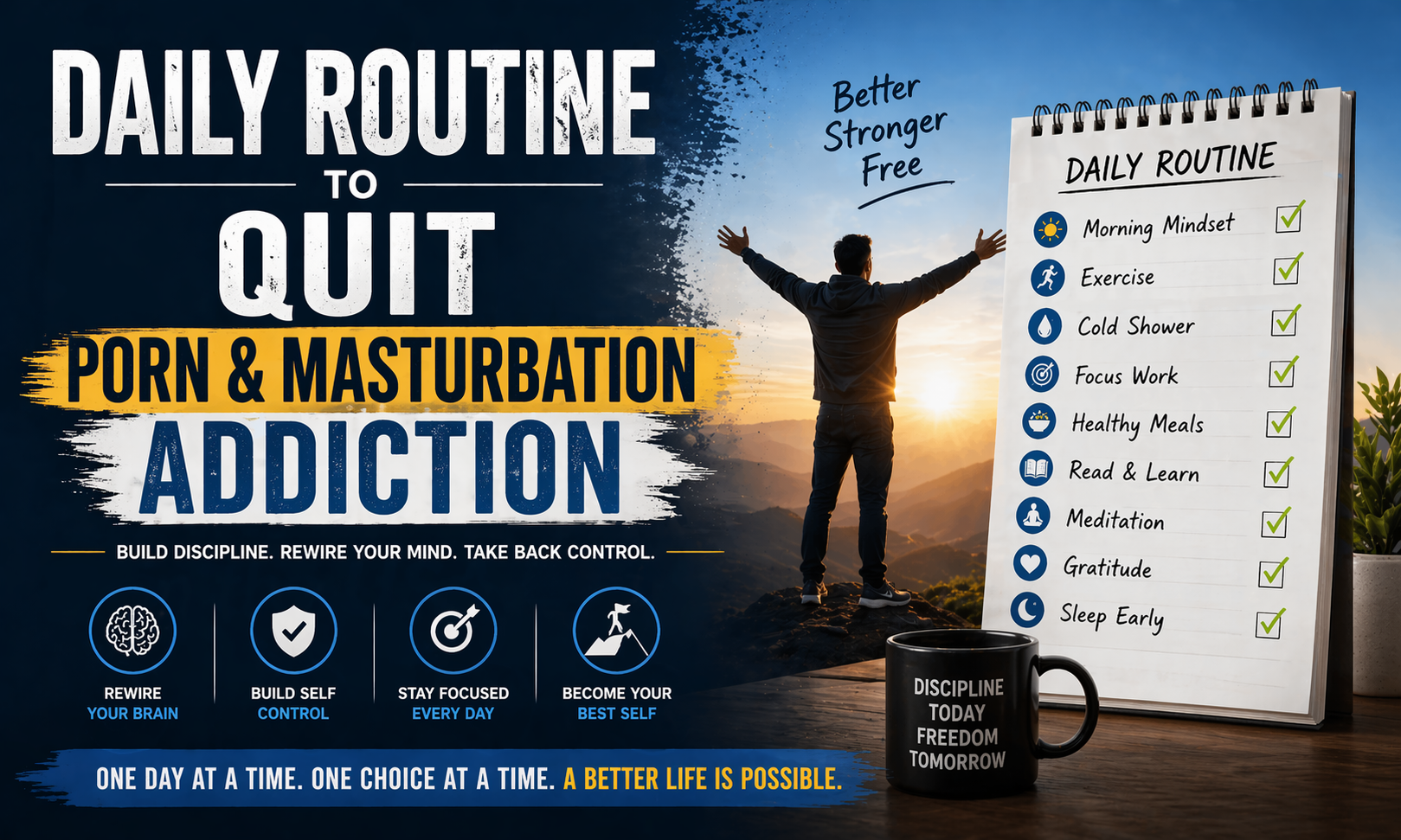 Read more about the article Daily Routine to Quit Porn and Masturbation Addiction