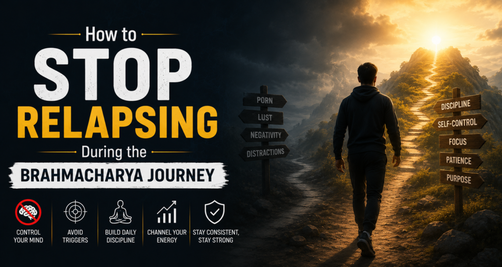 How to stop relapsing on brahmacharya