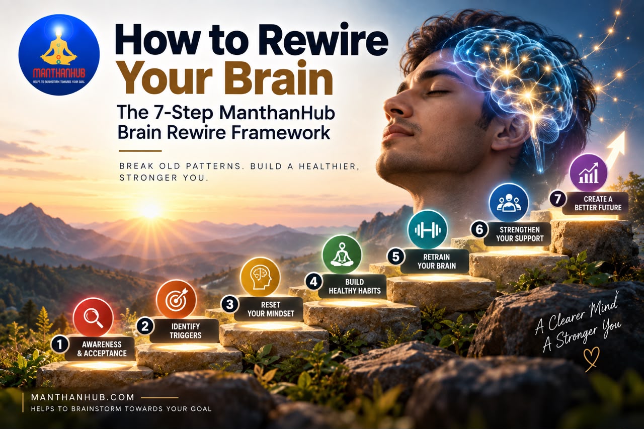 Read more about the article How to Rewire Your Brain: The 7-Step ManthanHub Brain Rewire Framework